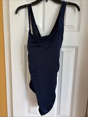 Lands' End Navy One-Piece Swimsuit
